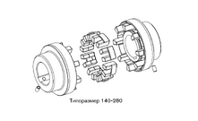 Элемент упругий  KTR  POLY-NORM типоразмер 220 T-PUR 84 Sh-A